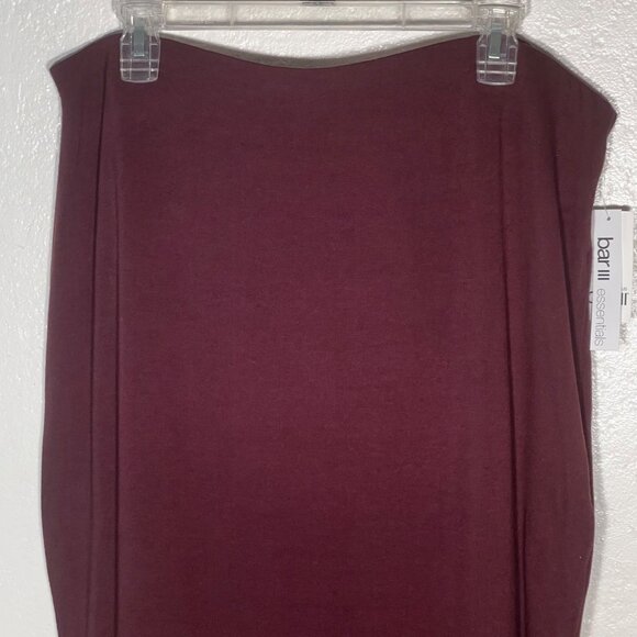 Bar III  Plus Size 2X Essentials Rare Wood Brown Knit Pencil Skirt Stretch NWT - Picture 3 of 16
